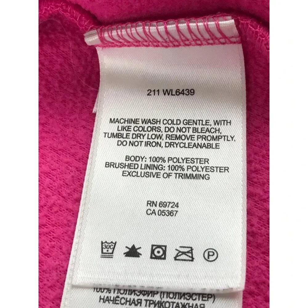 Columbia Womens‎ Fuchsia Long Sleeves Pocket Full Zip Fleece Jacket Size Medium